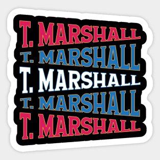 NATIONAL TEXT ART USA MARSHALL Sticker